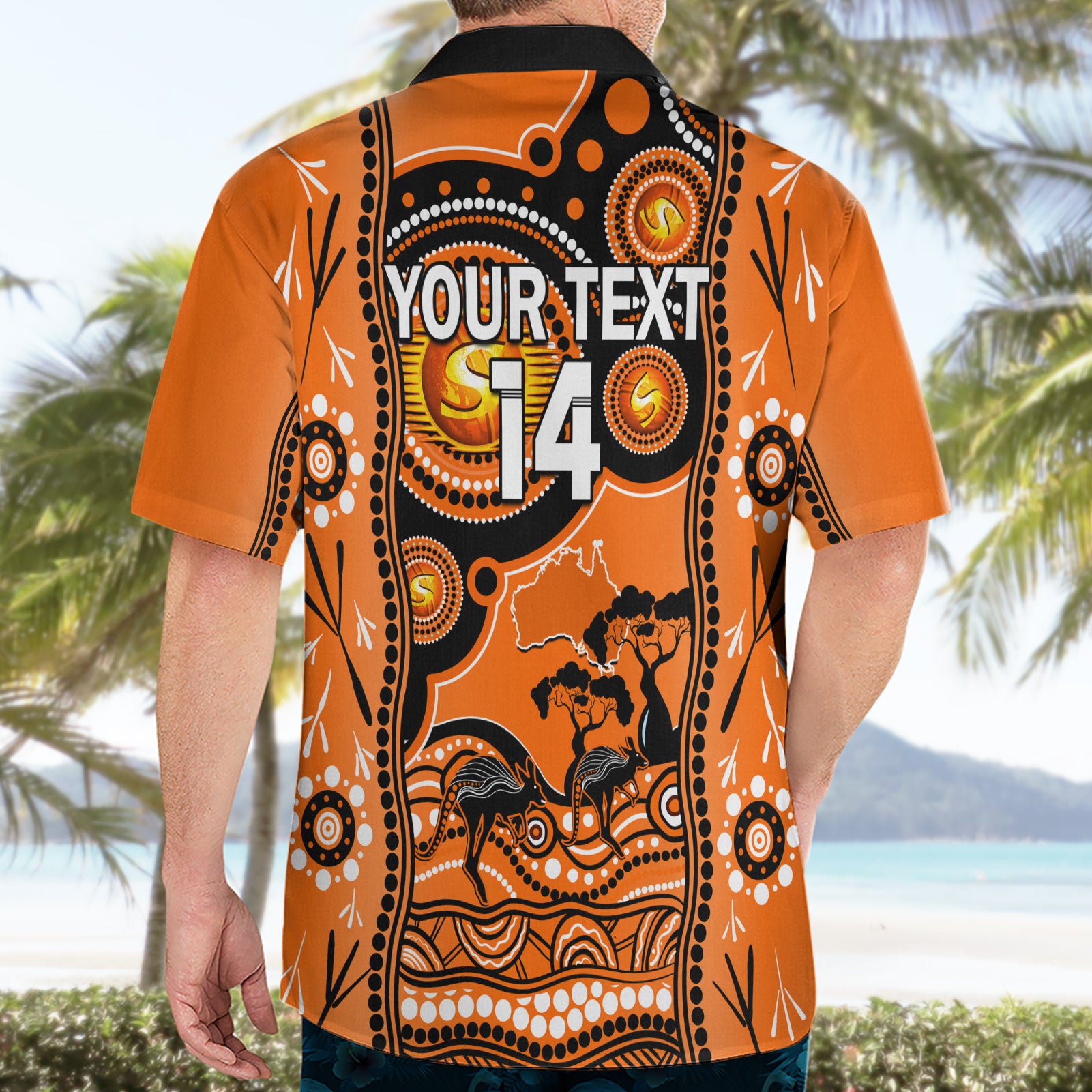 Custom Perth Scorchers Cricket Hawaiian Shirt Happy Australia Day Aboriginal Art - Vibe Hoodie Shop