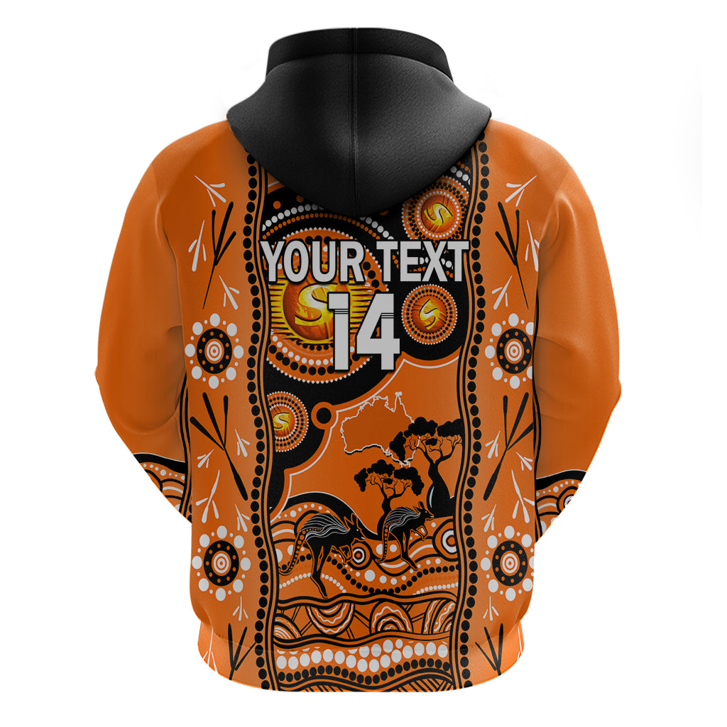 Custom Perth Scorchers Cricket Hoodie Happy Australia Day Aboriginal Art - Vibe Hoodie Shop