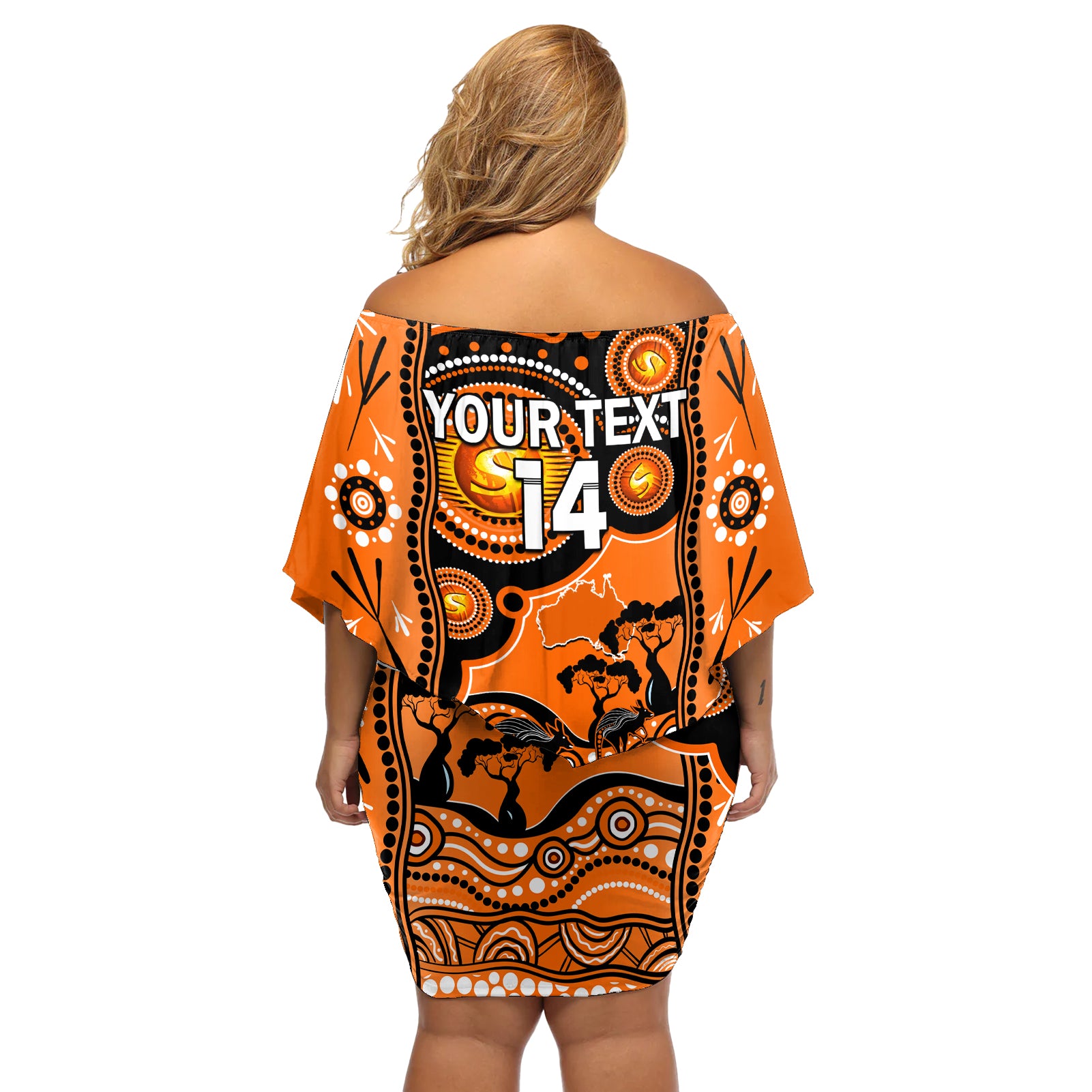 custom-perth-scorchers-cricket-off-shoulder-short-dress-happy-australia-day-aboriginal-art