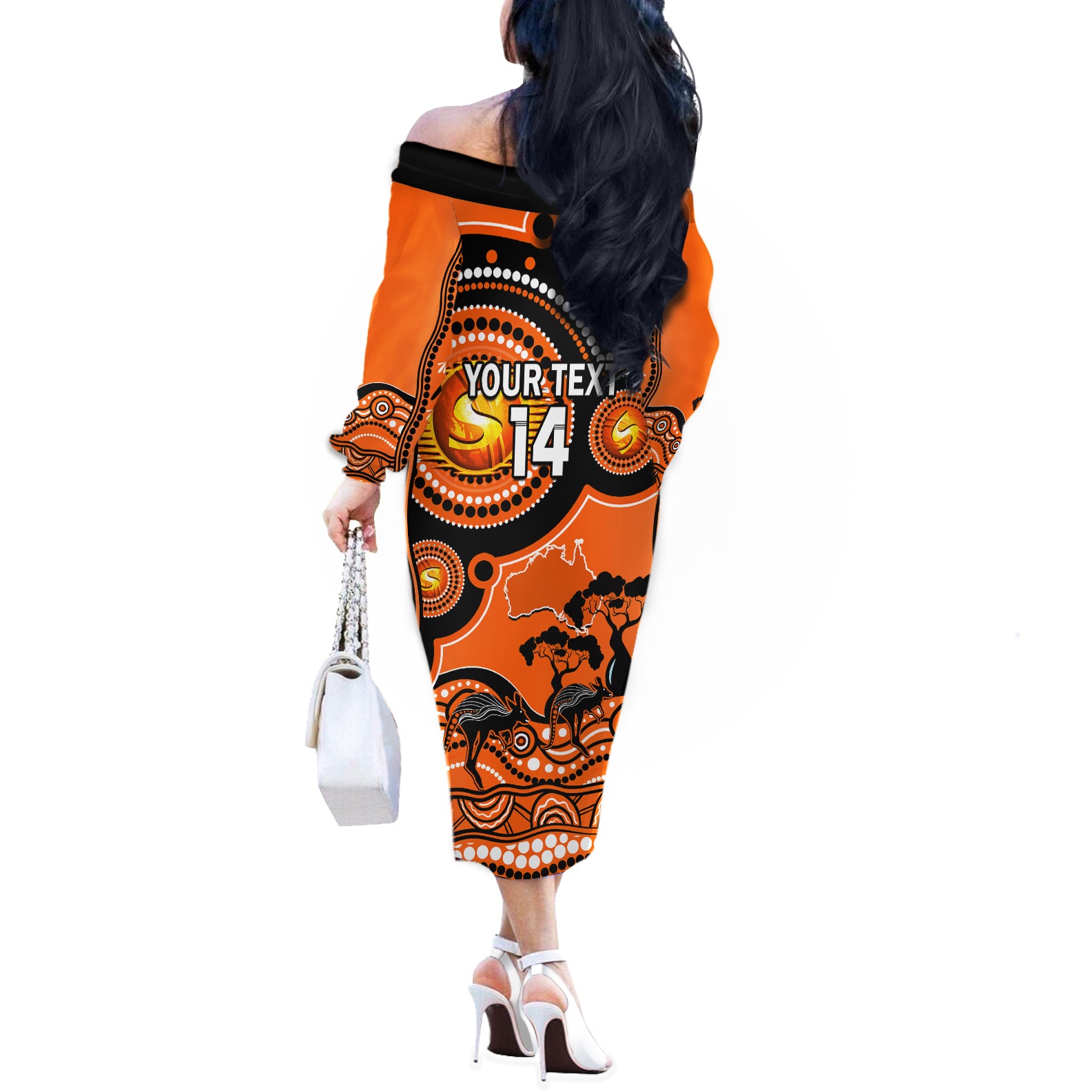 custom-perth-scorchers-cricket-off-the-shoulder-long-sleeve-dress-happy-australia-day-aboriginal-art