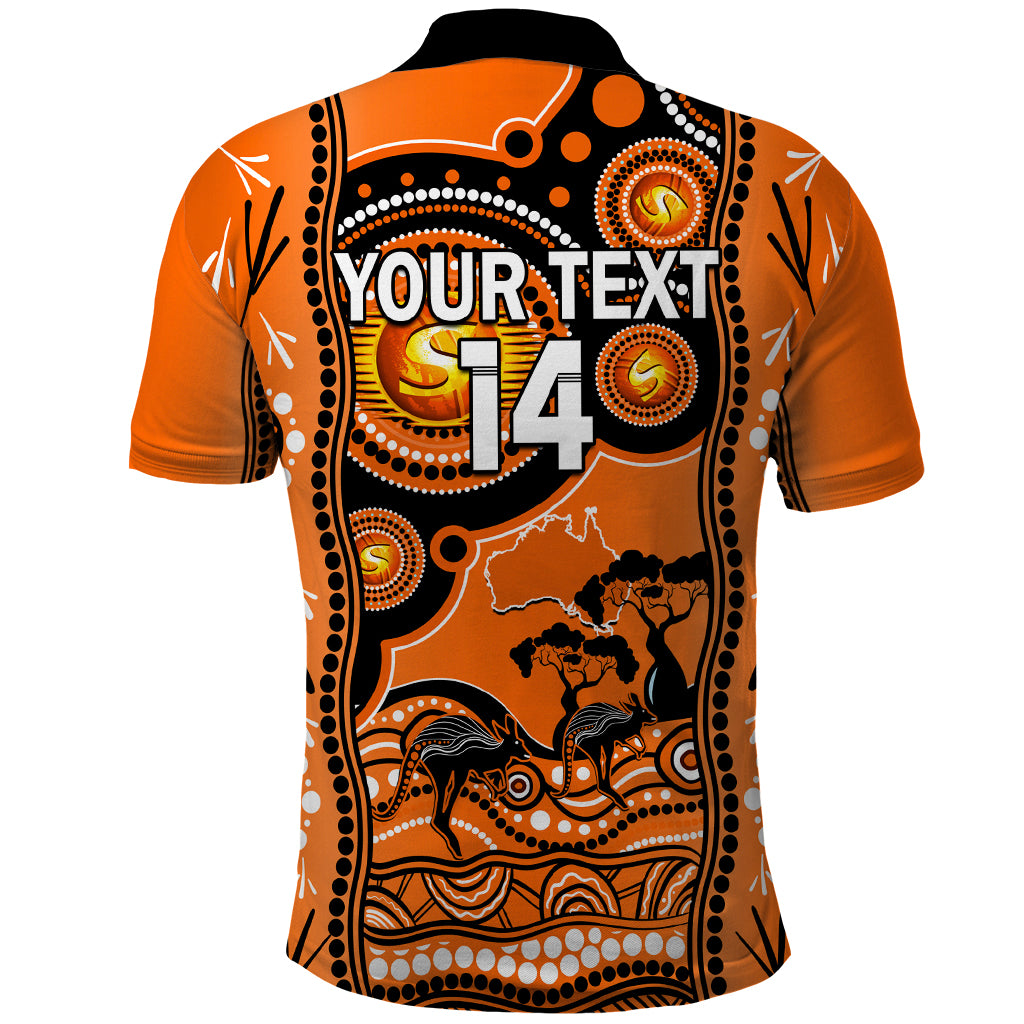 Custom Perth Scorchers Cricket Polo Shirt Happy Australia Day Aboriginal Art - Vibe Hoodie Shop