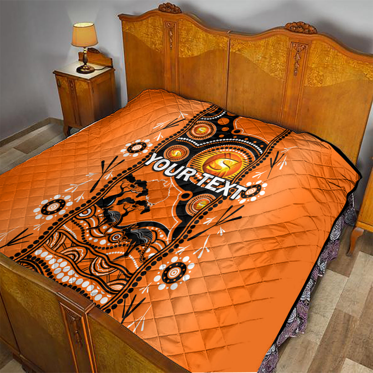 Custom Perth Scorchers Cricket Quilt Happy Australia Day Aboriginal Art - Vibe Hoodie Shop