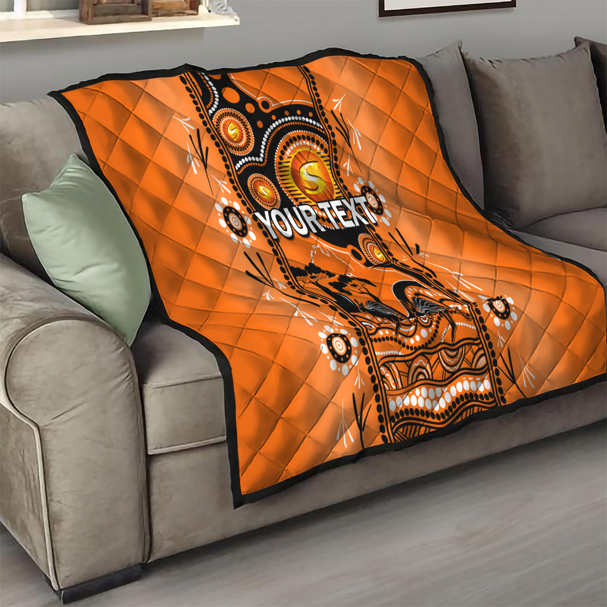 Custom Perth Scorchers Cricket Quilt Happy Australia Day Aboriginal Art - Vibe Hoodie Shop