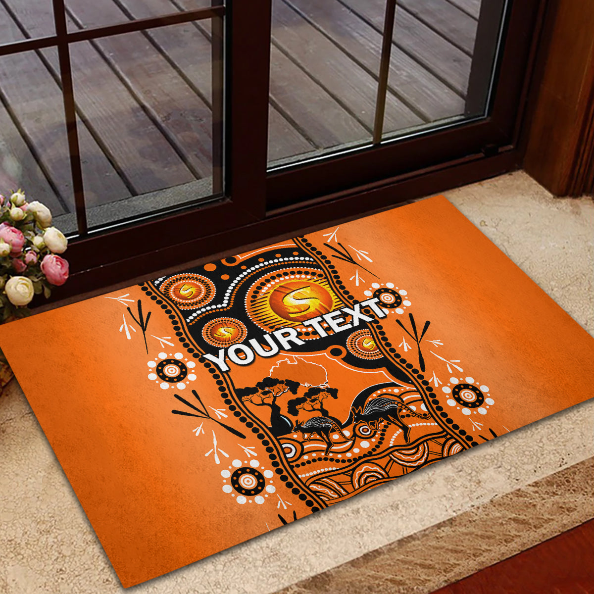 custom-perth-scorchers-cricket-rubber-doormat-happy-australia-day-aboriginal-art