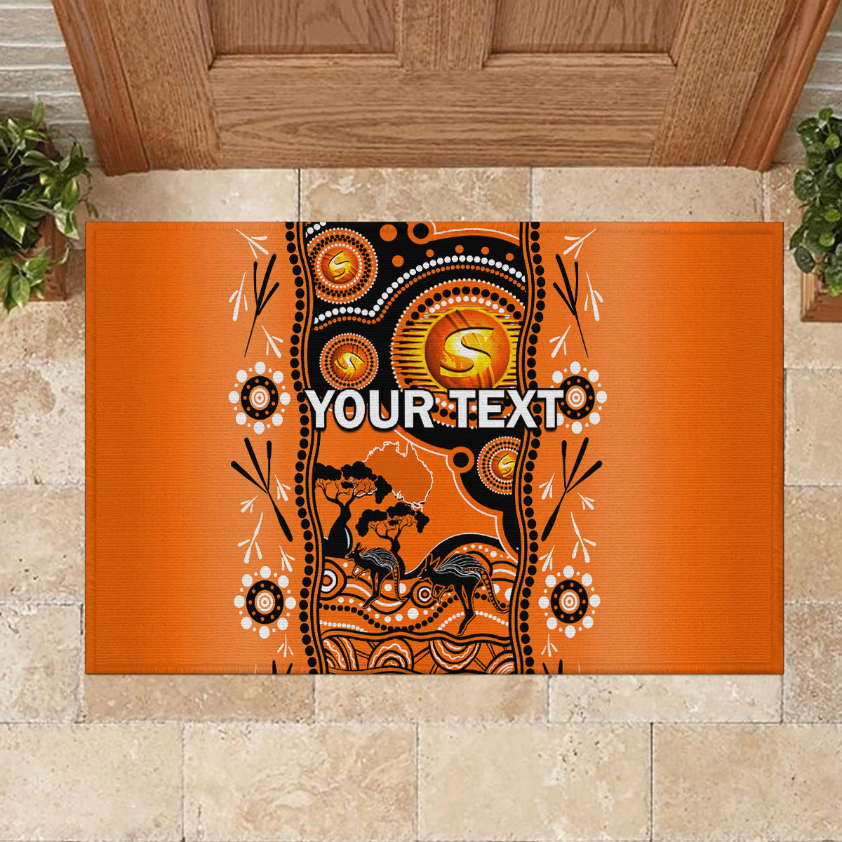 custom-perth-scorchers-cricket-rubber-doormat-happy-australia-day-aboriginal-art