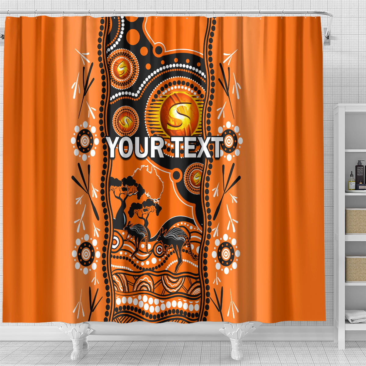 custom-perth-scorchers-cricket-shower-curtain-happy-australia-day-aboriginal-art