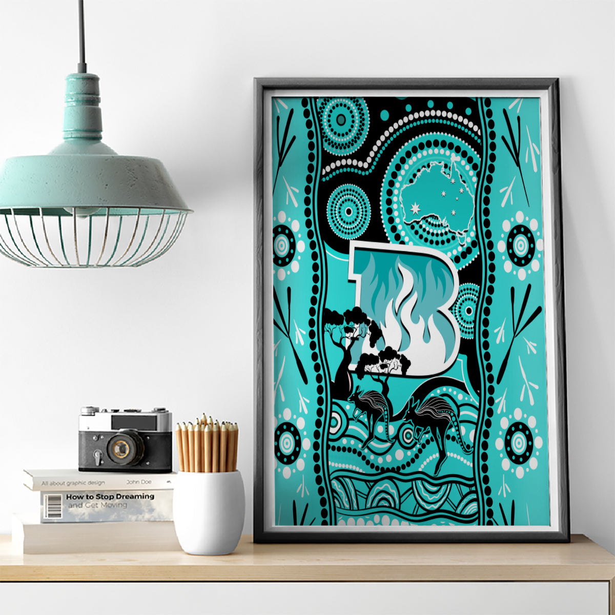 brisbane-heat-cricket-canvas-wall-art-happy-australia-day-aboriginal-art