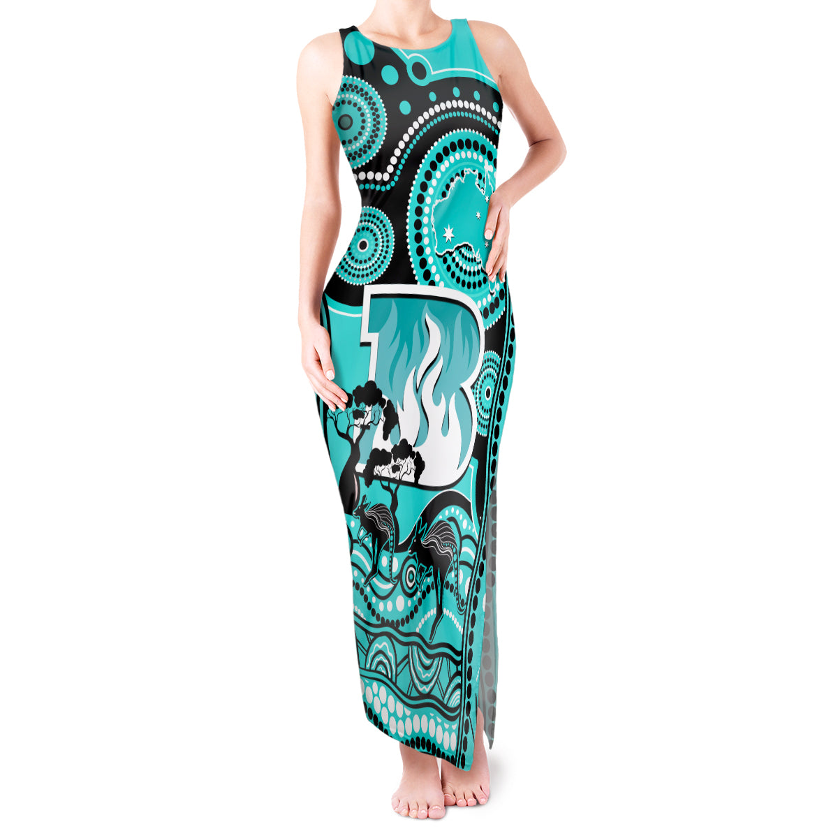 brisbane-heat-cricket-tank-maxi-dress-happy-australia-day-aboriginal-art