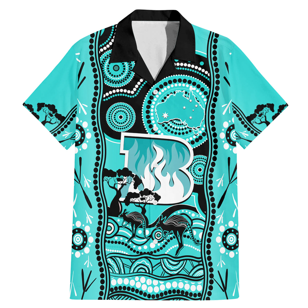 custom-brisbane-heat-cricket-family-matching-mermaid-dress-and-hawaiian-shirt-happy-australia-day-aboriginal-art