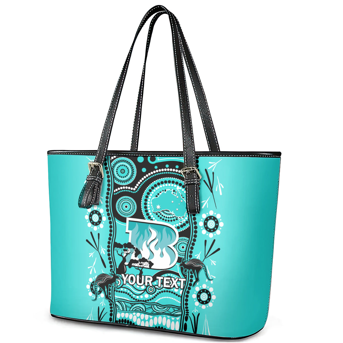 custom-brisbane-heat-cricket-leather-tote-bag-happy-australia-day-aboriginal-art