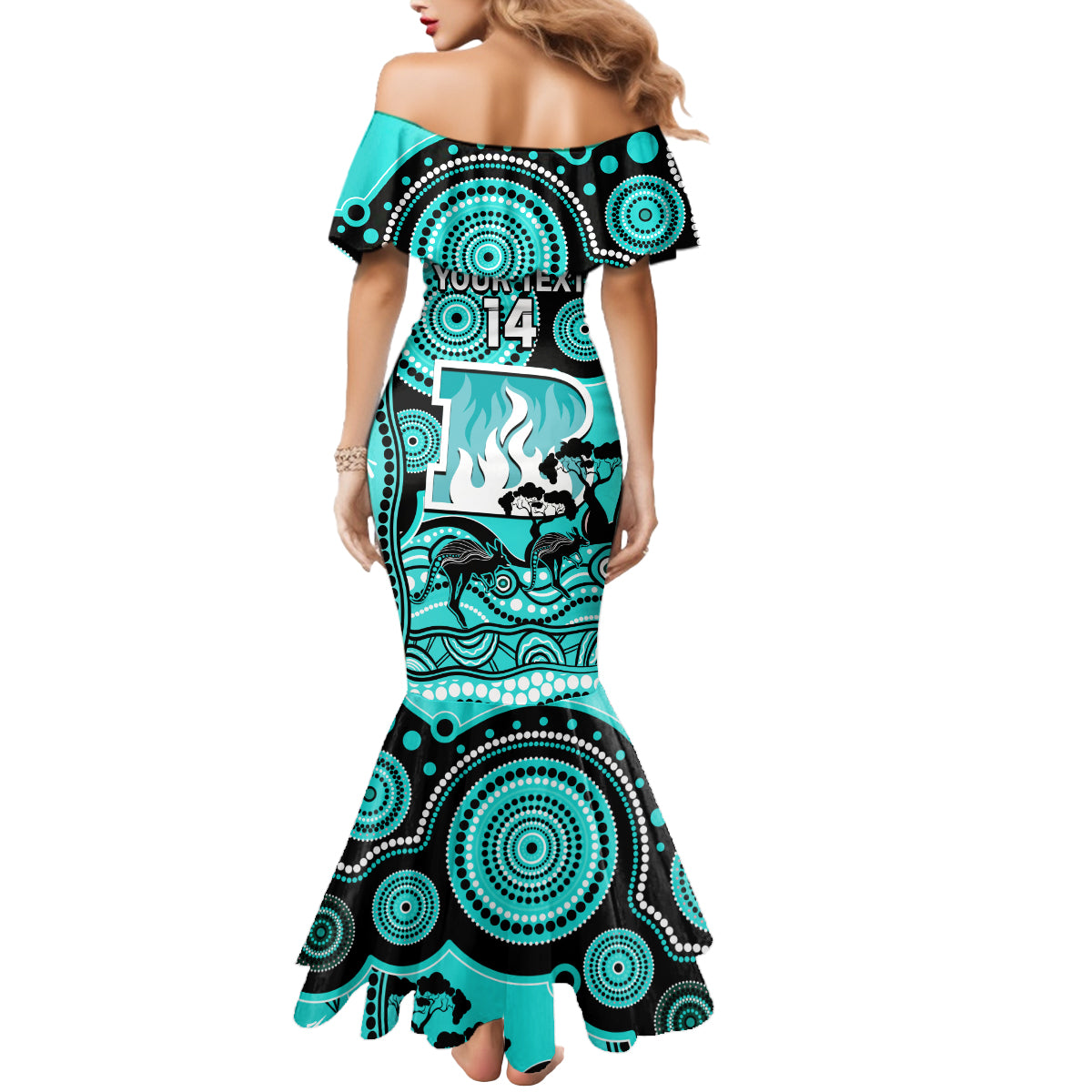 custom-brisbane-heat-cricket-mermaid-dress-happy-australia-day-aboriginal-art