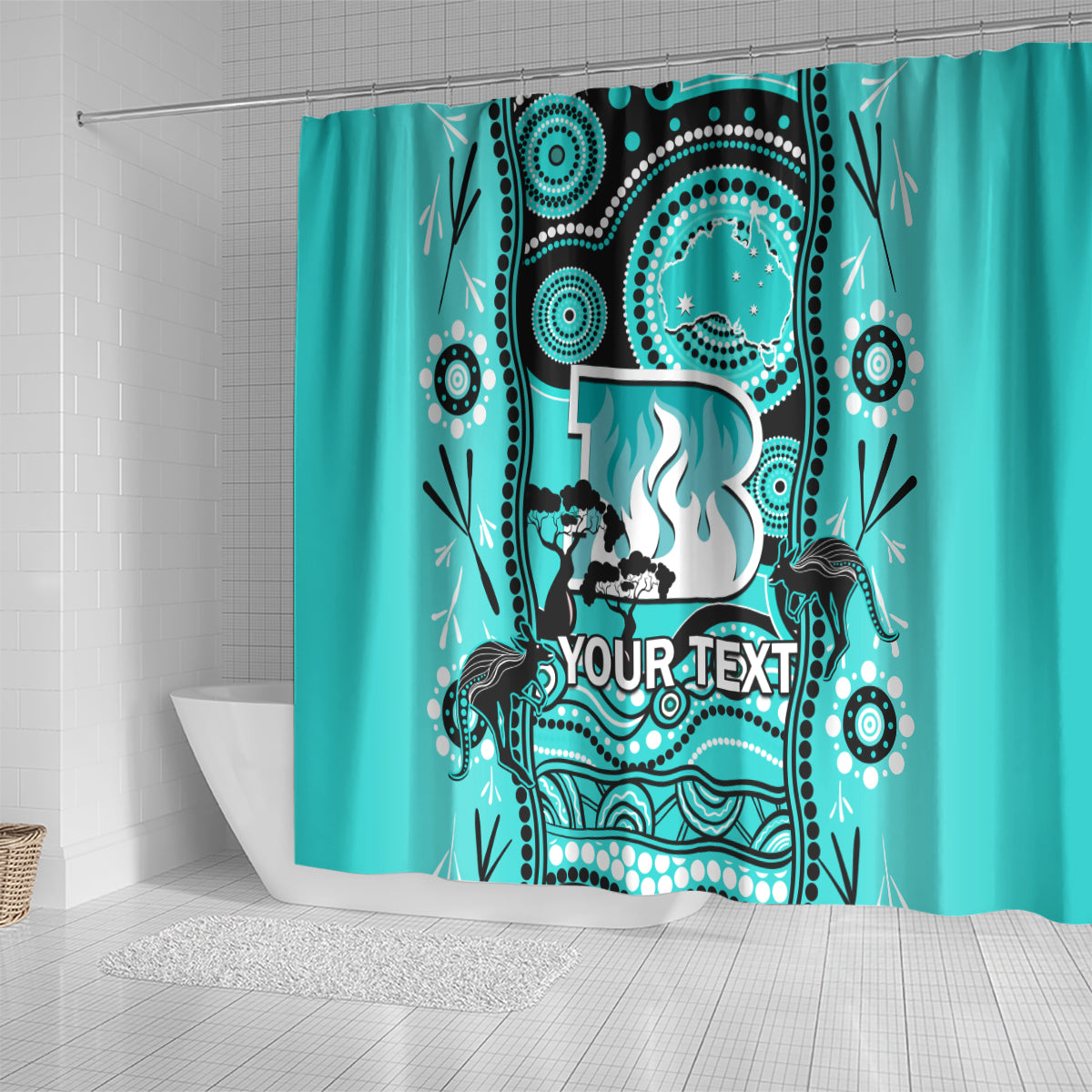 custom-brisbane-heat-cricket-shower-curtain-happy-australia-day-aboriginal-art