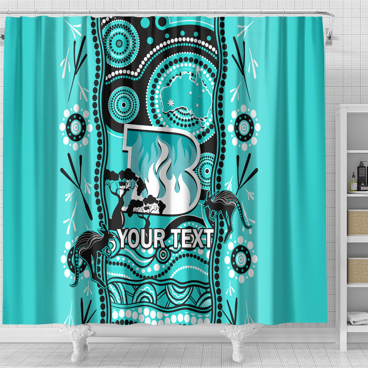 custom-brisbane-heat-cricket-shower-curtain-happy-australia-day-aboriginal-art