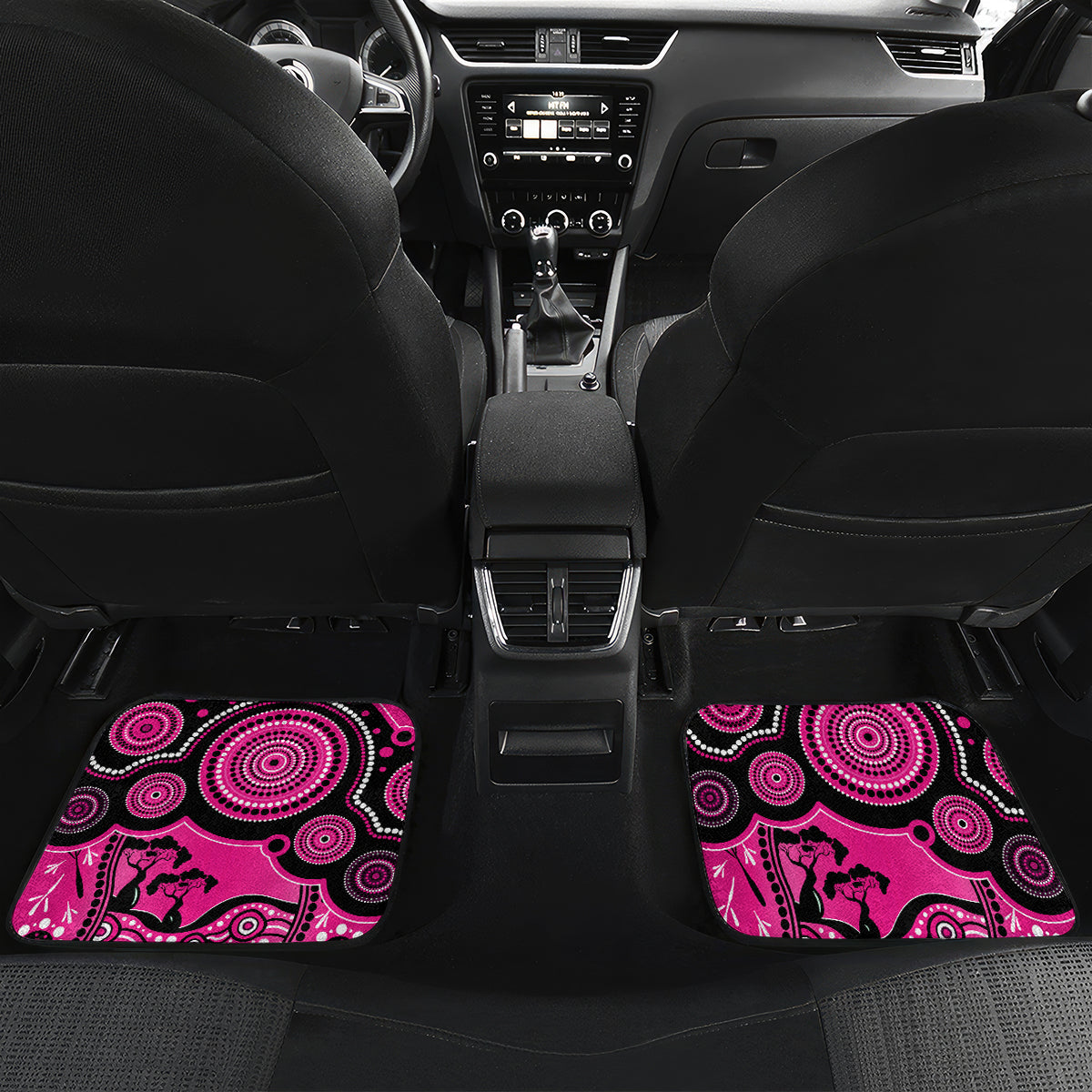 sydney-sixers-cricket-car-mats-happy-australia-day-aboriginal-art