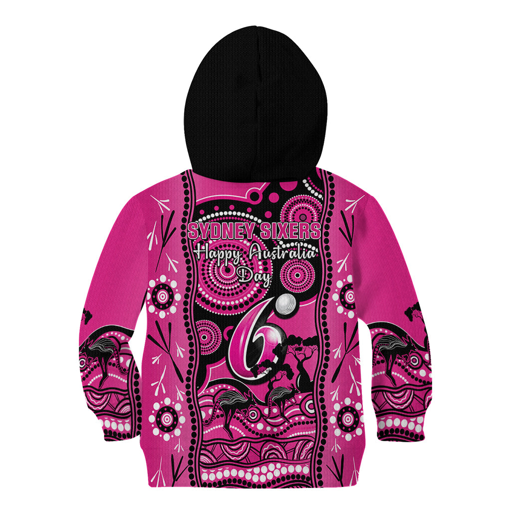 Sydney Sixers Cricket Kid Hoodie Happy Australia Day Aboriginal Art - Vibe Hoodie Shop