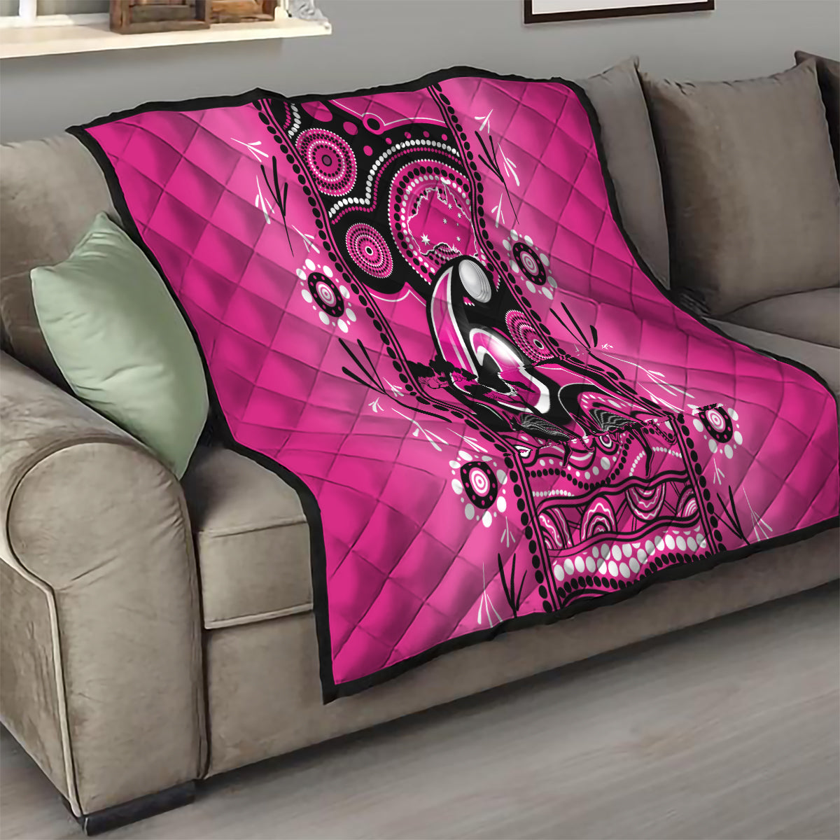 Sydney Sixers Cricket Quilt Happy Australia Day Aboriginal Art - Vibe Hoodie Shop