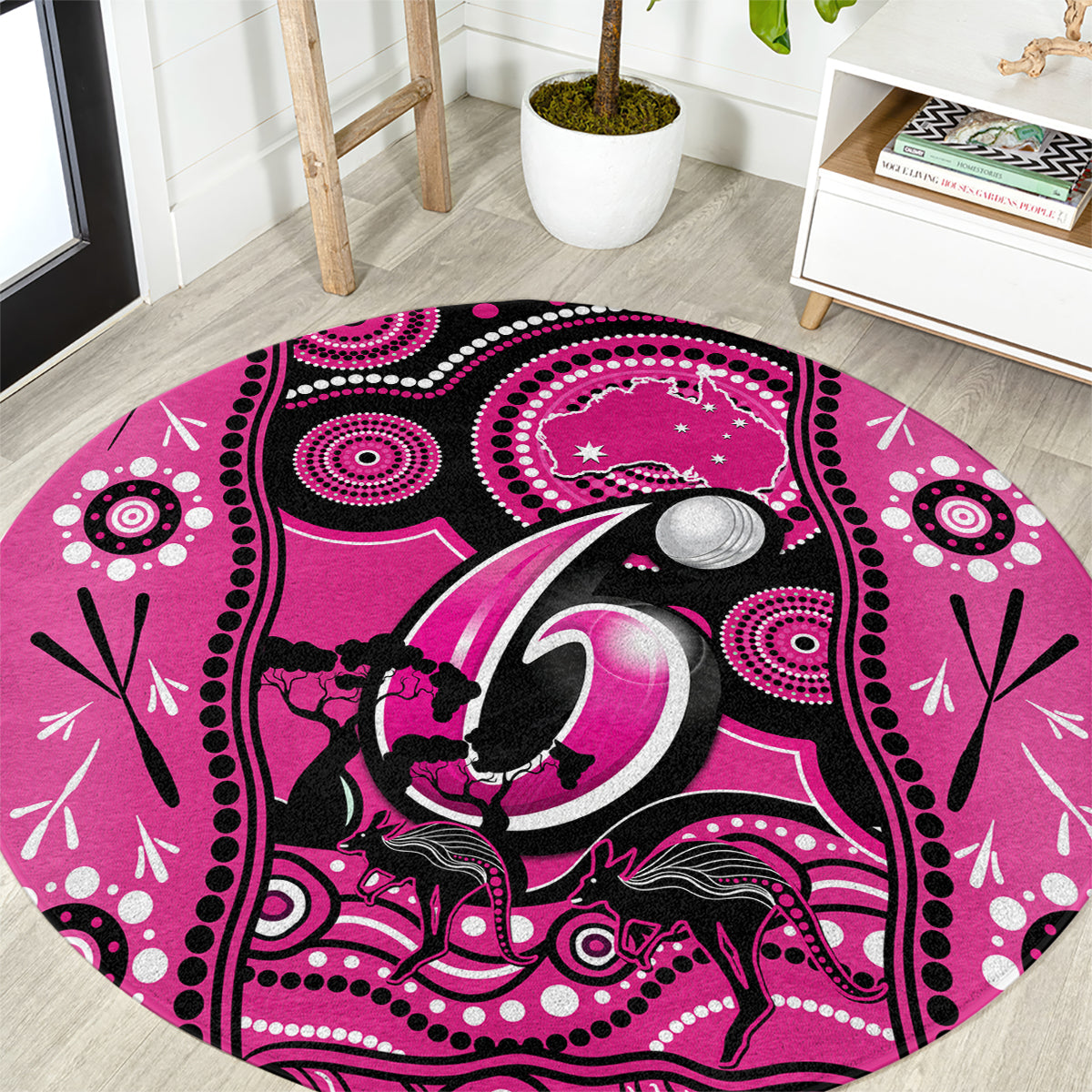 sydney-sixers-cricket-round-carpet-happy-australia-day-aboriginal-art