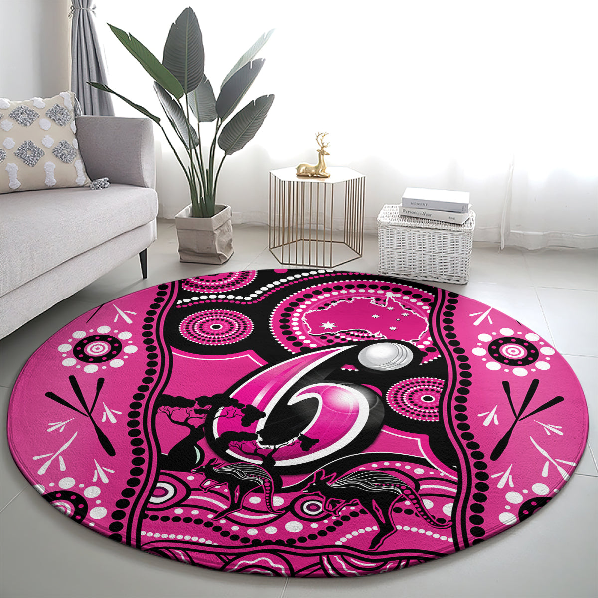 sydney-sixers-cricket-round-carpet-happy-australia-day-aboriginal-art