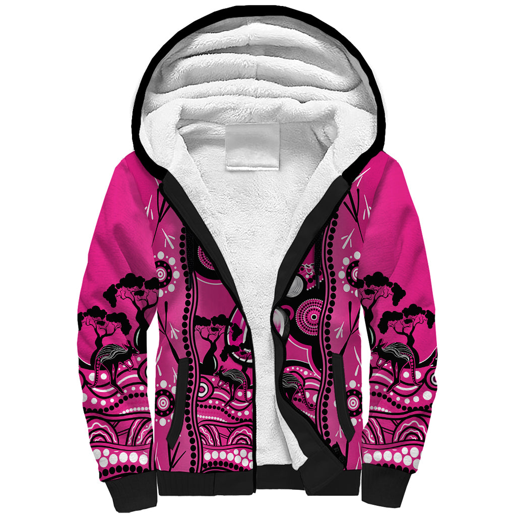 Sydney Sixers Cricket Sherpa Hoodie Happy Australia Day Aboriginal Art - Vibe Hoodie Shop