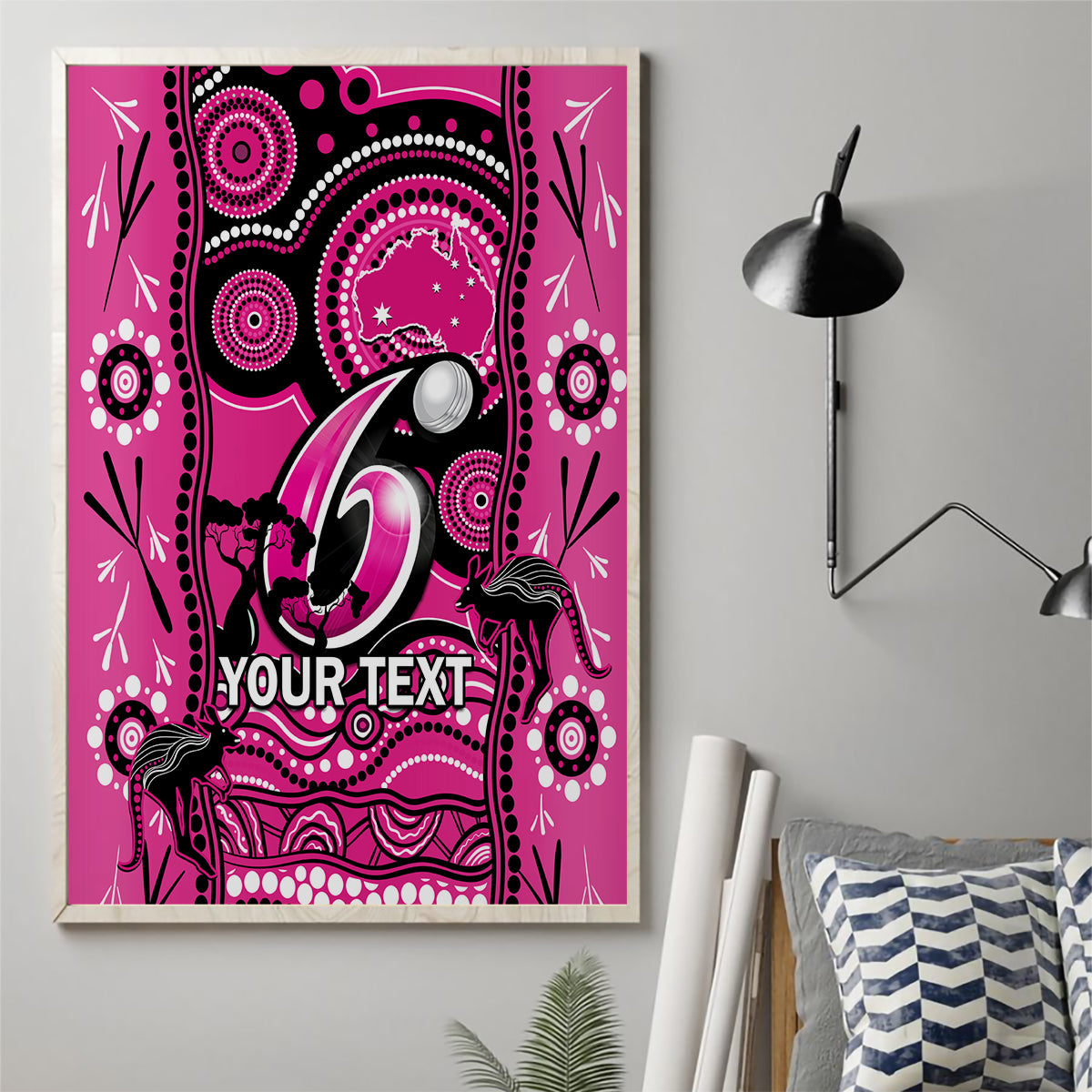 custom-sydney-sixers-cricket-canvas-wall-art-happy-australia-day-aboriginal-art