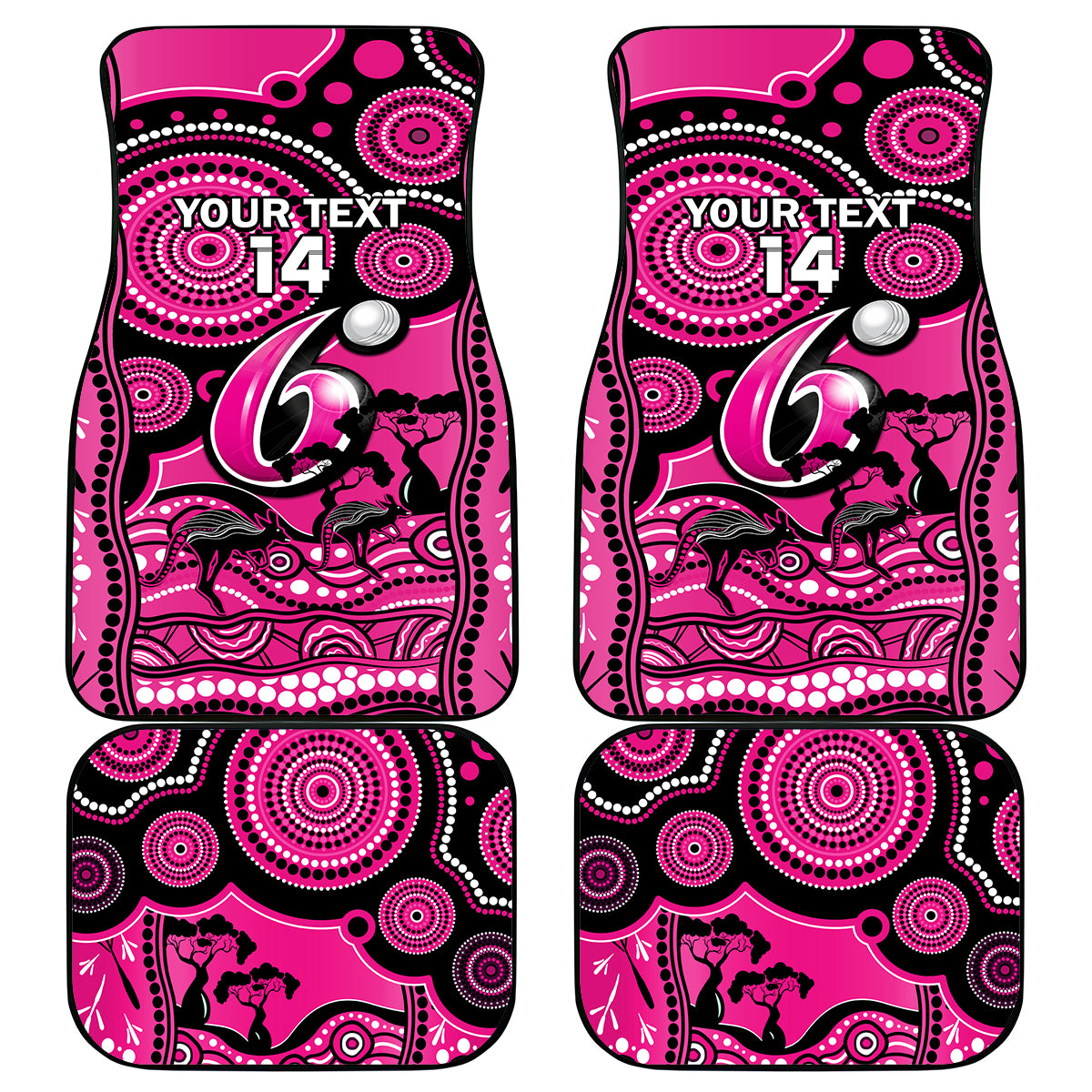 custom-sydney-sixers-cricket-car-mats-happy-australia-day-aboriginal-art