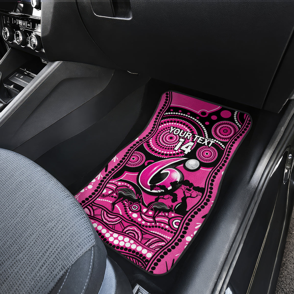 custom-sydney-sixers-cricket-car-mats-happy-australia-day-aboriginal-art