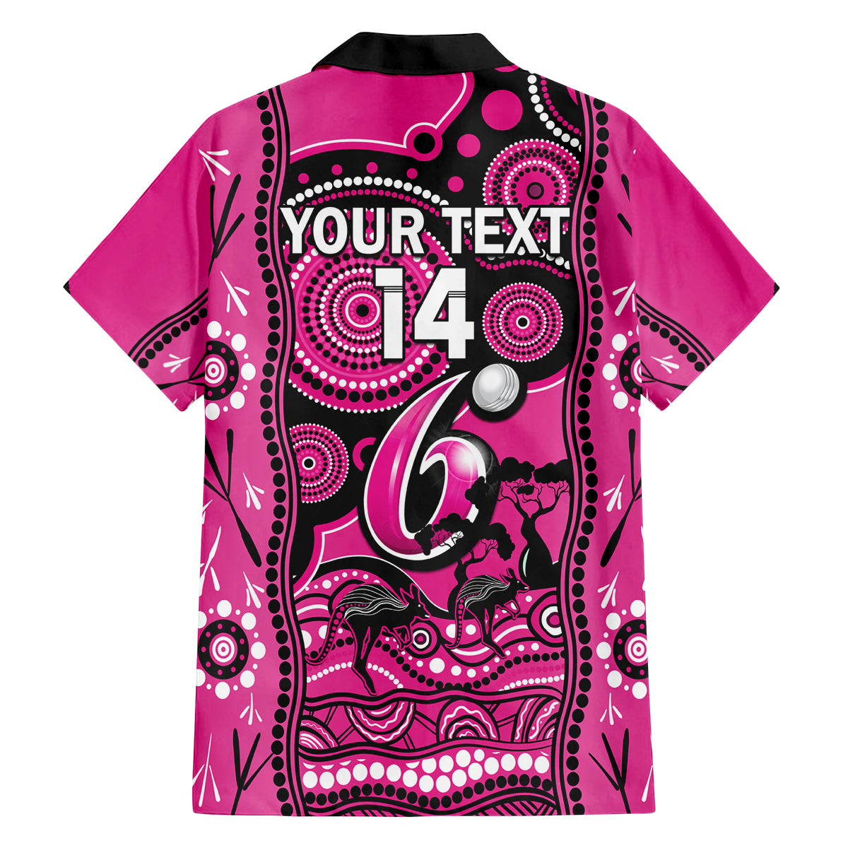 custom-sydney-sixers-cricket-family-matching-long-sleeve-bodycon-dress-and-hawaiian-shirt-happy-australia-day-aboriginal-art