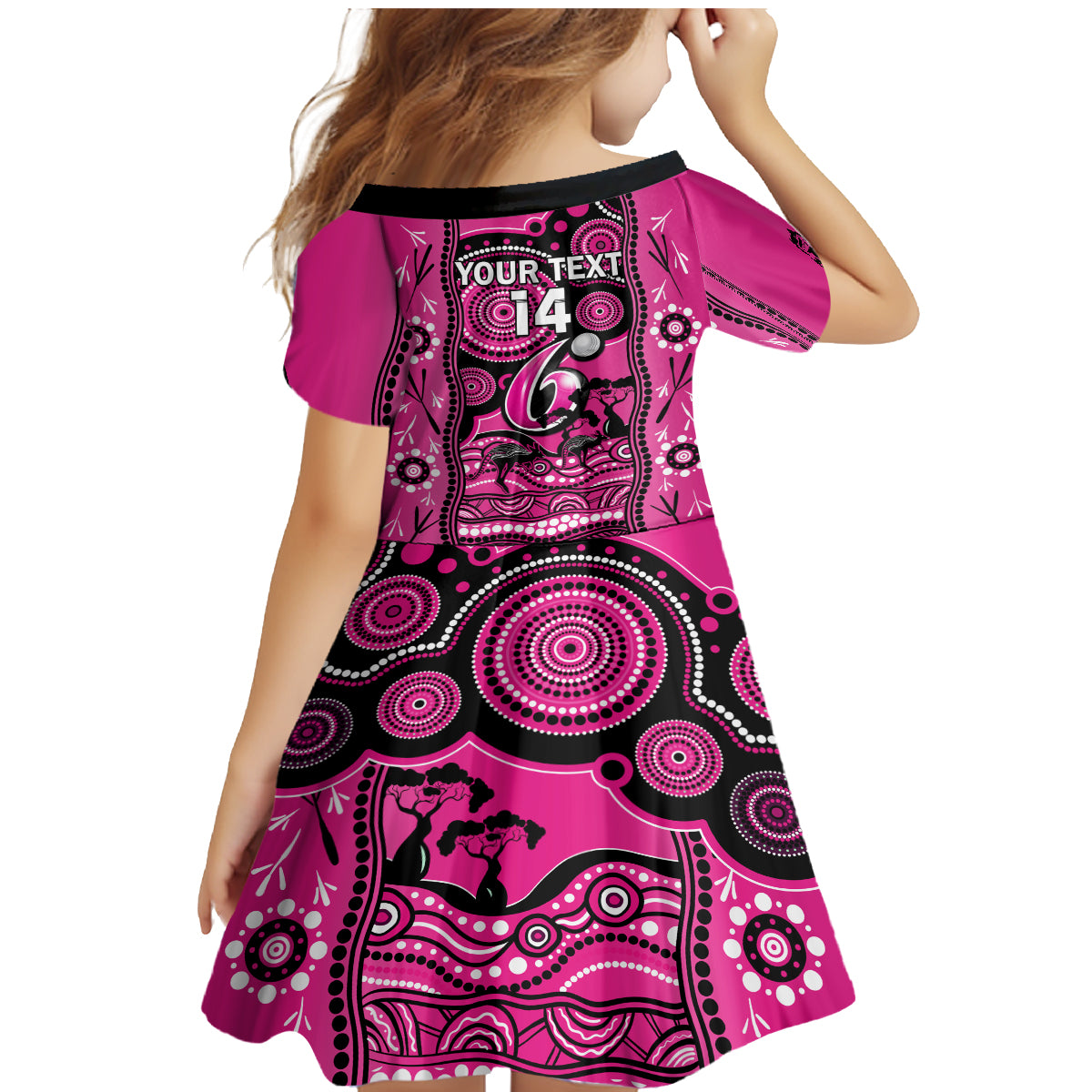 custom-sydney-sixers-cricket-family-matching-mermaid-dress-and-hawaiian-shirt-happy-australia-day-aboriginal-art