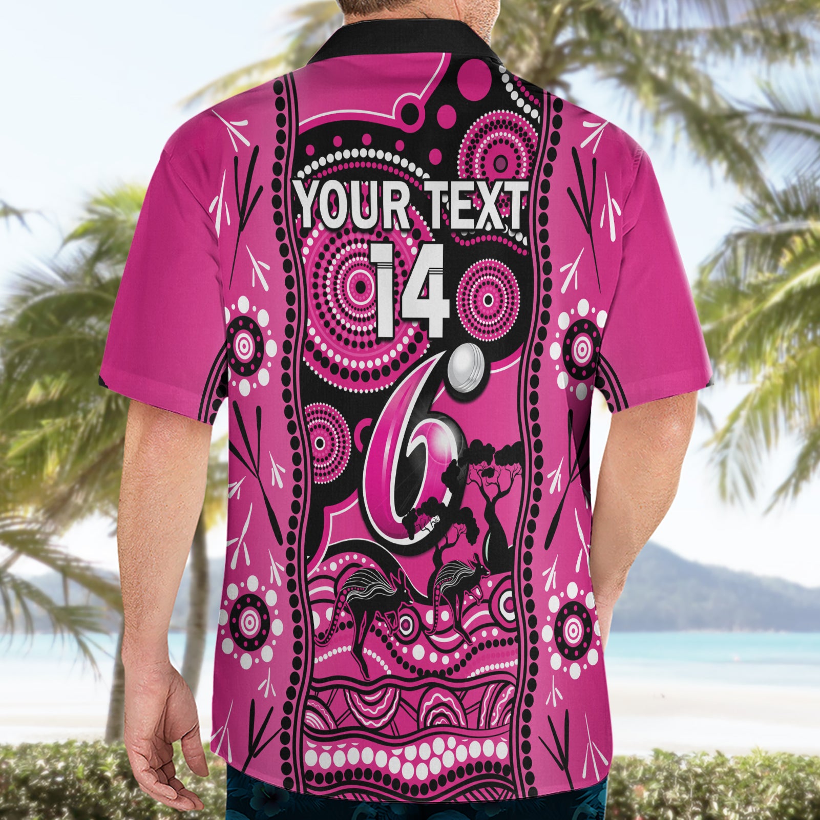 Custom Sydney Sixers Cricket Hawaiian Shirt Happy Australia Day Aboriginal Art - Vibe Hoodie Shop