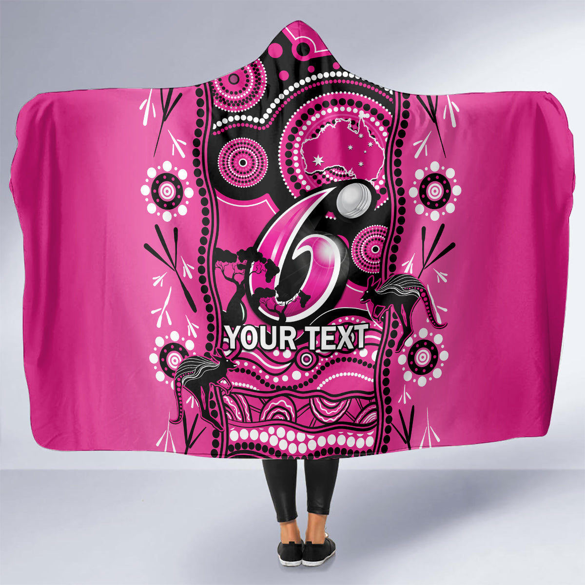 custom-sydney-sixers-cricket-hooded-blanket-happy-australia-day-aboriginal-art