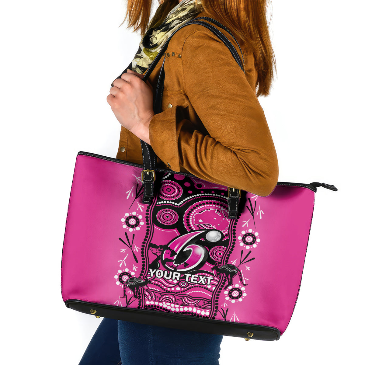 custom-sydney-sixers-cricket-leather-tote-bag-happy-australia-day-aboriginal-art