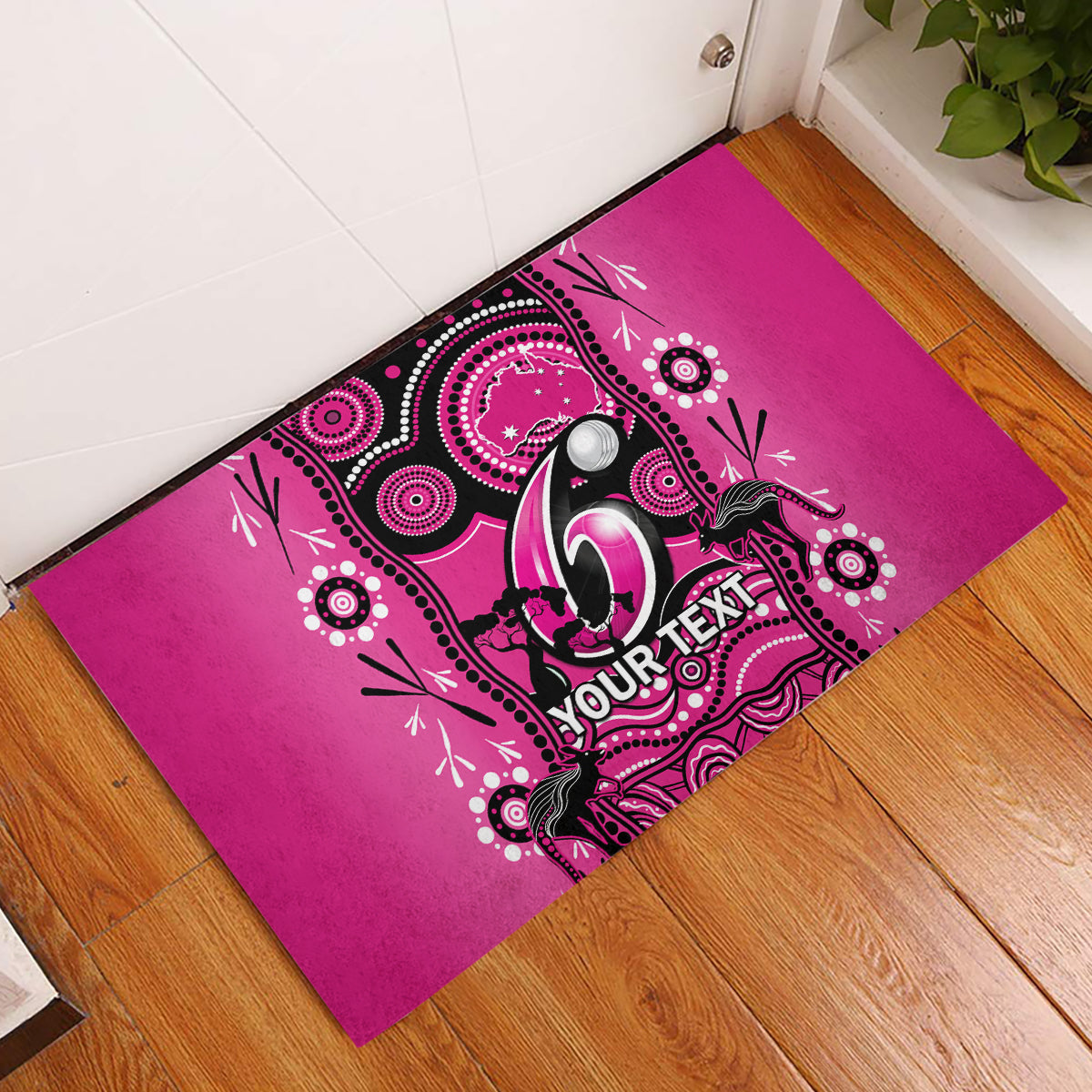 custom-sydney-sixers-cricket-rubber-doormat-happy-australia-day-aboriginal-art