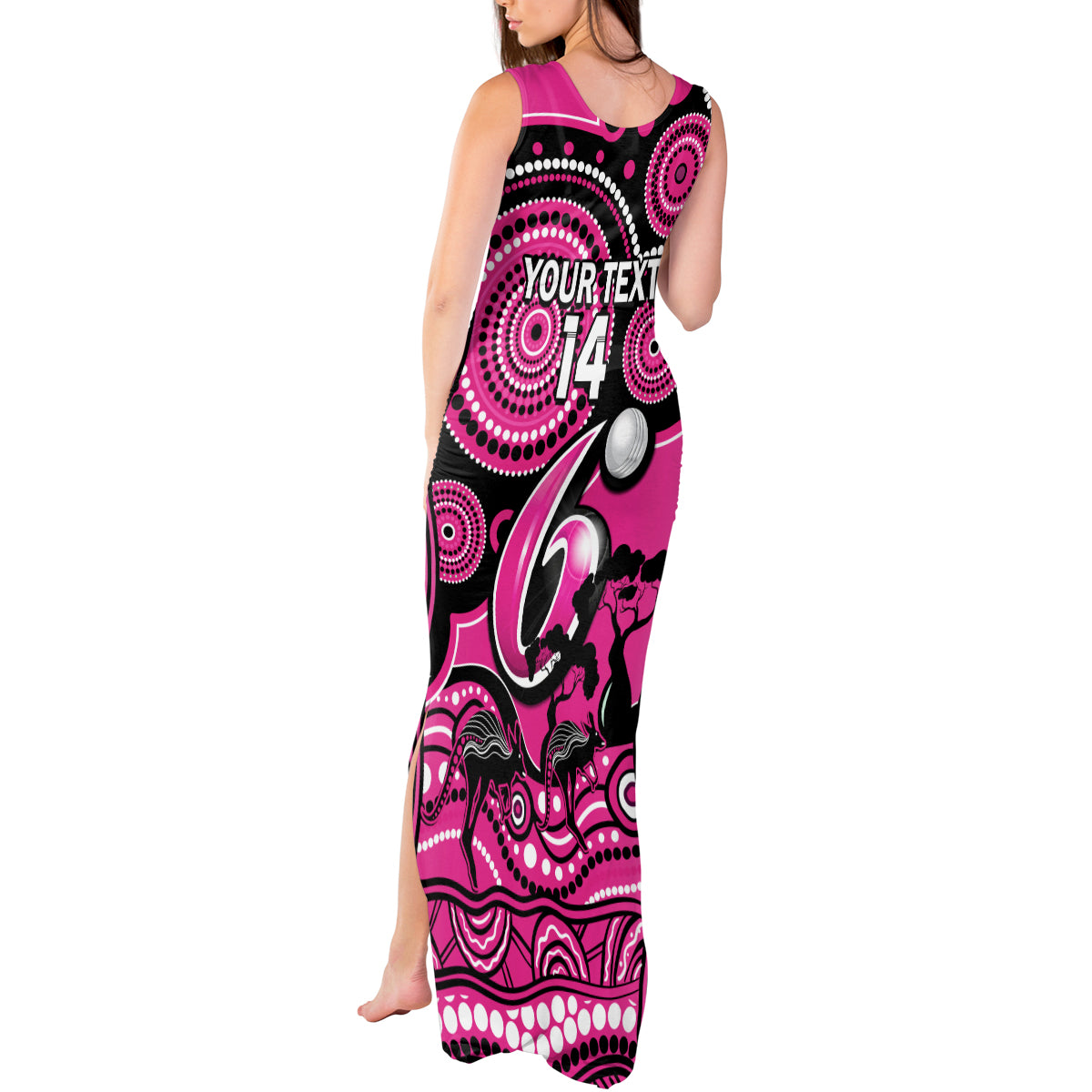 custom-sydney-sixers-cricket-tank-maxi-dress-happy-australia-day-aboriginal-art