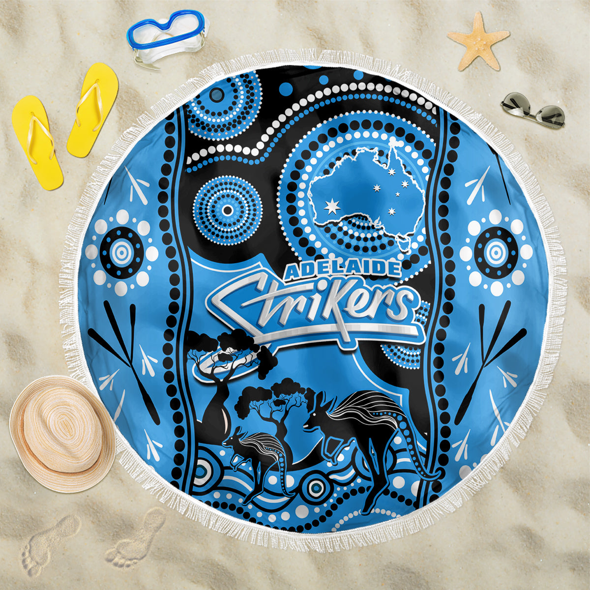 adelaide-strikers-cricket-beach-blanket-happy-australia-day-aboriginal-art