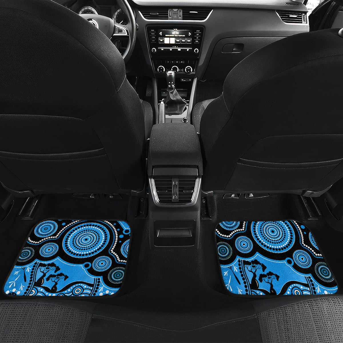 adelaide-strikers-cricket-car-mats-happy-australia-day-aboriginal-art