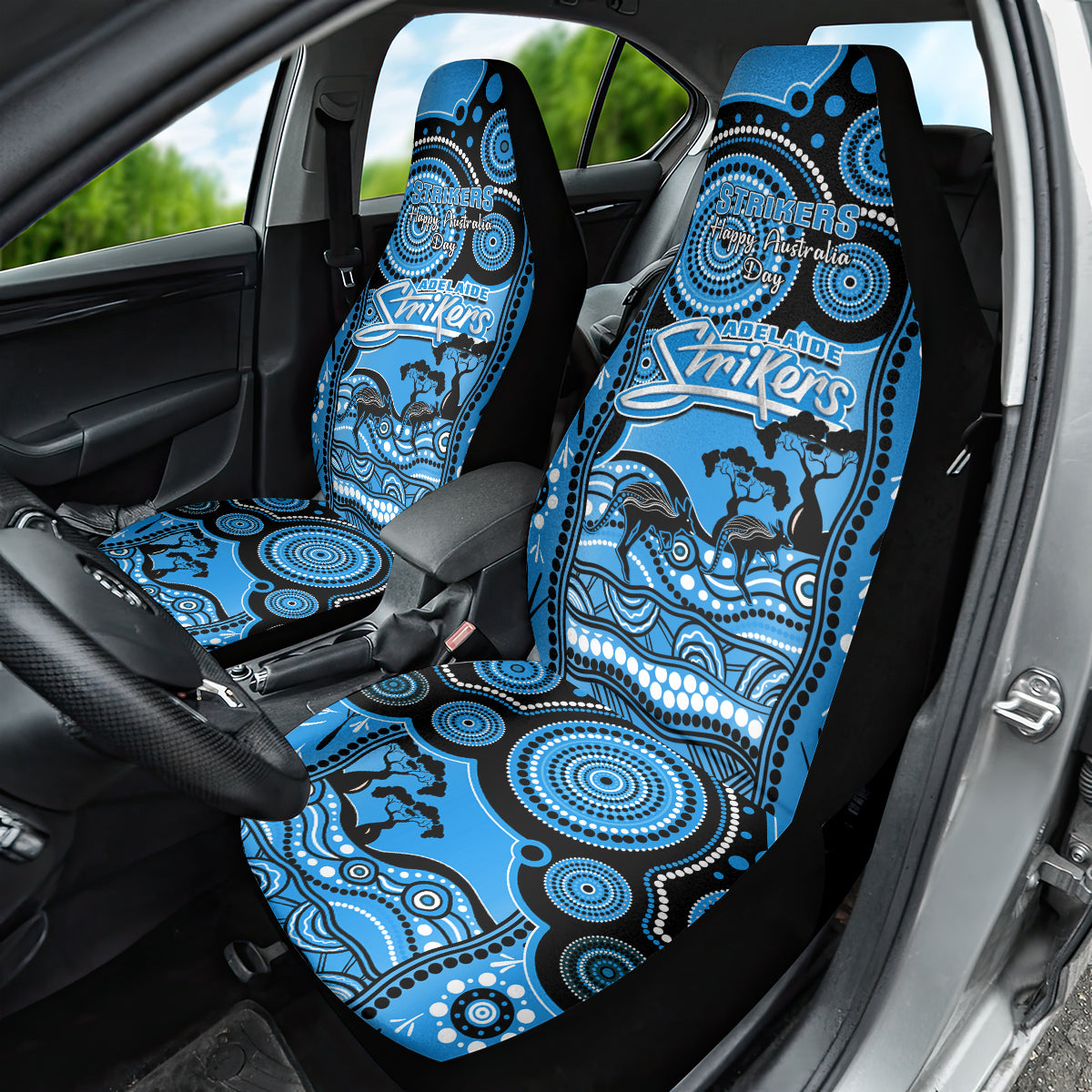 Adelaide Strikers Cricket Car Seat Cover Happy Australia Day Aboriginal Art - Vibe Hoodie Shop