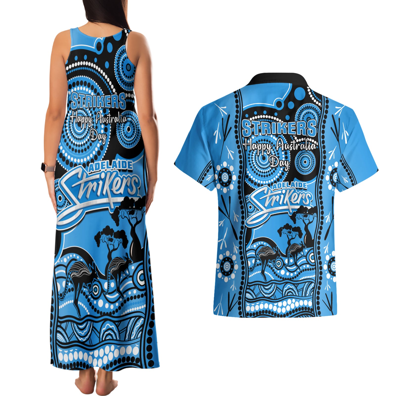 adelaide-strikers-cricket-couples-matching-tank-maxi-dress-and-hawaiian-shirt-happy-australia-day-aboriginal-art