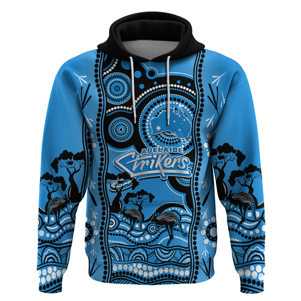 Adelaide Strikers Cricket Hoodie Happy Australia Day Aboriginal Art - Vibe Hoodie Shop