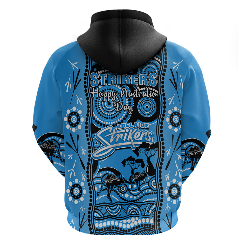 Adelaide Strikers Cricket Hoodie Happy Australia Day Aboriginal Art - Vibe Hoodie Shop