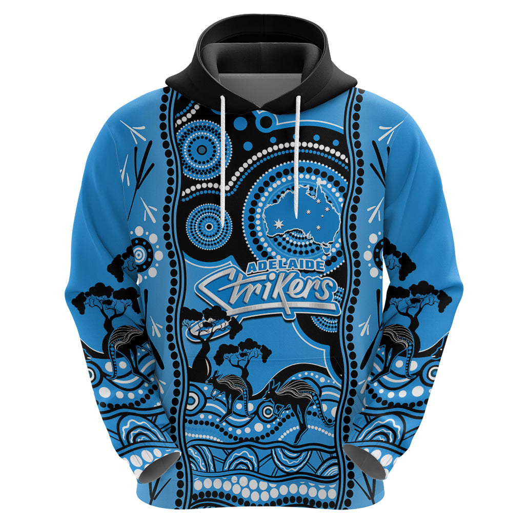 Adelaide Strikers Cricket Hoodie Happy Australia Day Aboriginal Art - Vibe Hoodie Shop