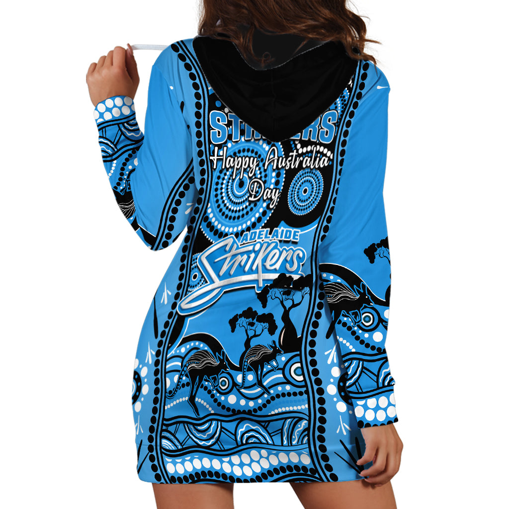 Adelaide Strikers Cricket Hoodie Dress Happy Australia Day Aboriginal Art - Vibe Hoodie Shop