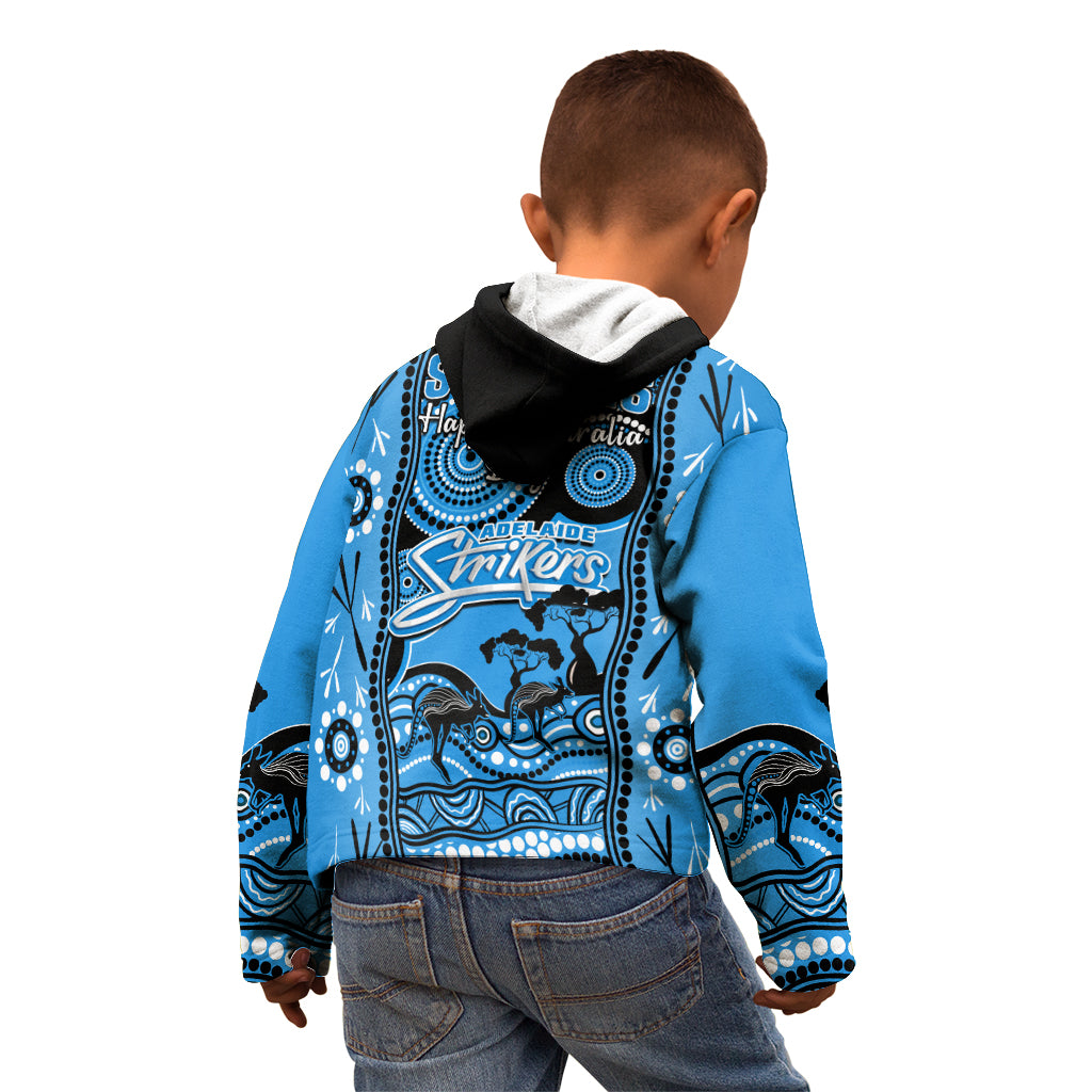 Adelaide Strikers Cricket Kid Hoodie Happy Australia Day Aboriginal Art - Vibe Hoodie Shop