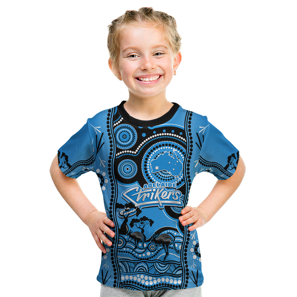 Adelaide Strikers Cricket Kid T Shirt Happy Australia Day Aboriginal Art - Vibe Hoodie Shop