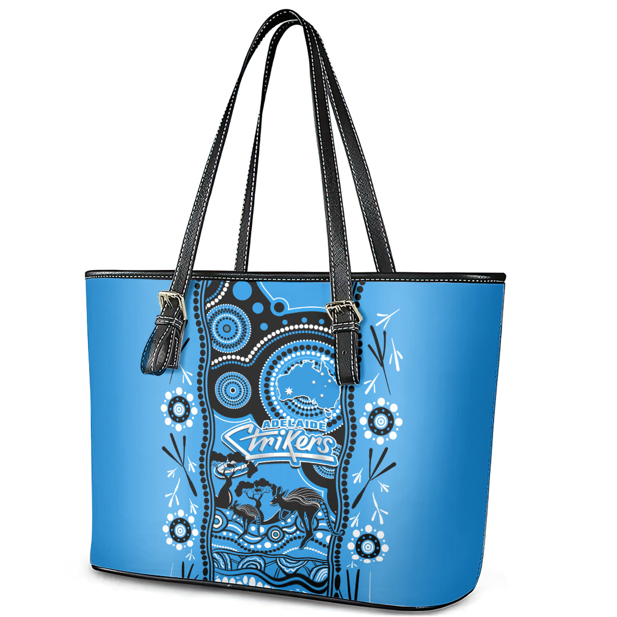 adelaide-strikers-cricket-leather-tote-bag-happy-australia-day-aboriginal-art