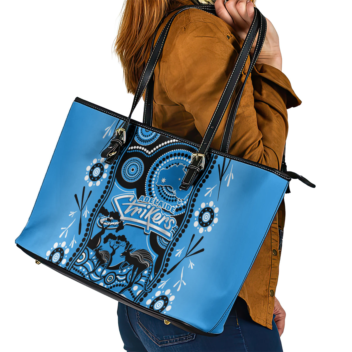 adelaide-strikers-cricket-leather-tote-bag-happy-australia-day-aboriginal-art