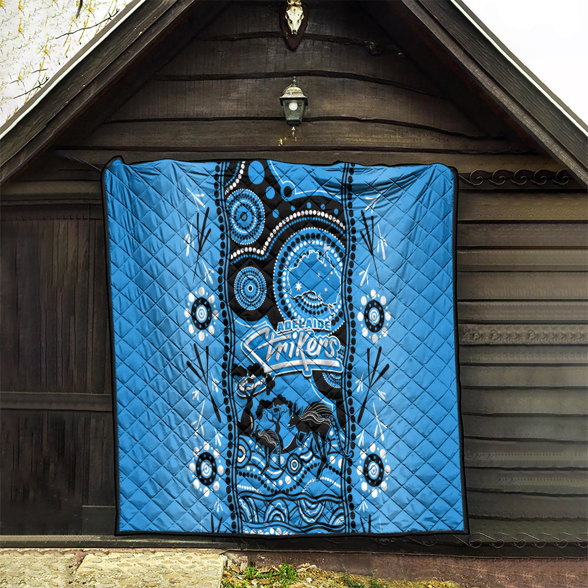 Adelaide Strikers Cricket Quilt Happy Australia Day Aboriginal Art - Vibe Hoodie Shop