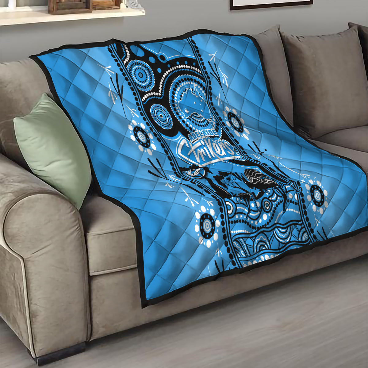 Adelaide Strikers Cricket Quilt Happy Australia Day Aboriginal Art - Vibe Hoodie Shop