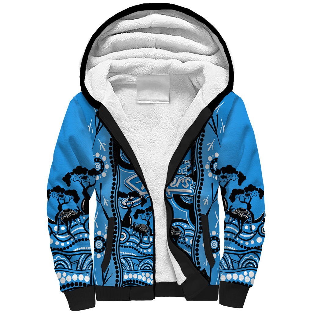 Adelaide Strikers Cricket Sherpa Hoodie Happy Australia Day Aboriginal Art - Vibe Hoodie Shop