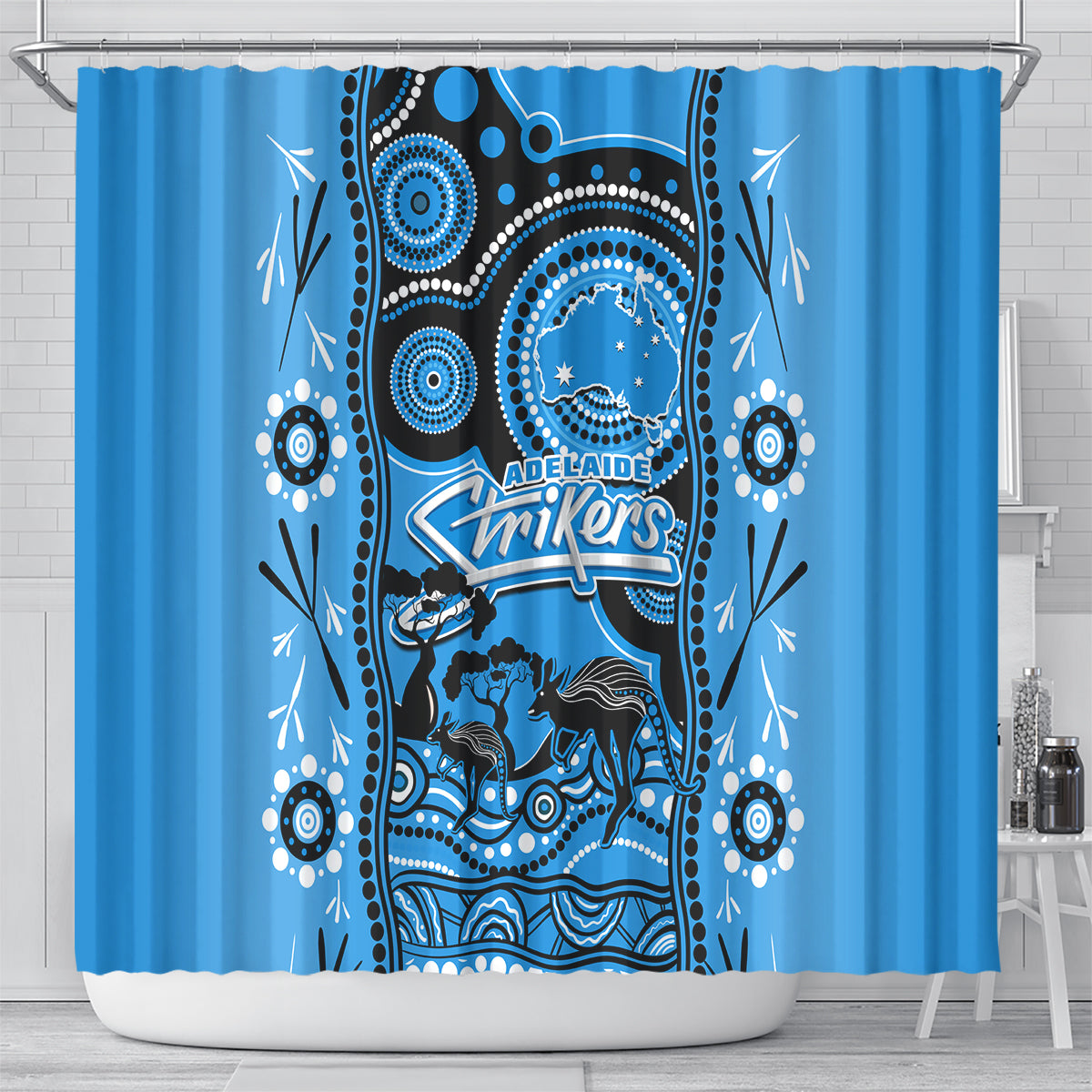 adelaide-strikers-cricket-shower-curtain-happy-australia-day-aboriginal-art