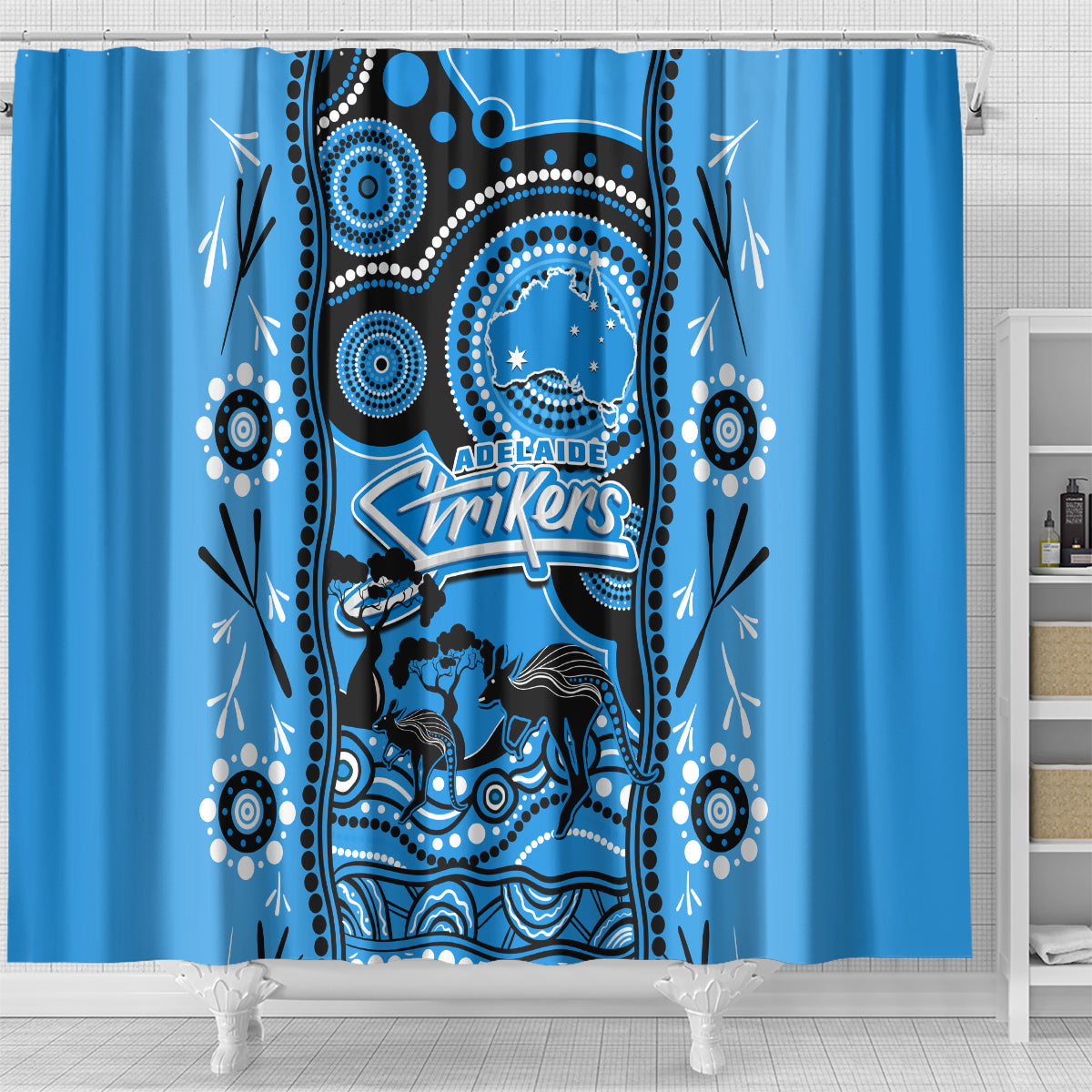 adelaide-strikers-cricket-shower-curtain-happy-australia-day-aboriginal-art